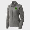 Women's Heather Microfleece Full Zip Jacket Thumbnail