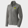 Women's Heather Microfleece Full Zip Jacket Thumbnail