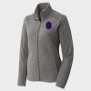 Women's Heather Microfleece Full Zip Jacket Thumbnail