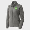 Women's Heather Microfleece Full Zip Jacket Thumbnail