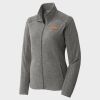 Women's Heather Microfleece Full Zip Jacket Thumbnail
