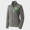 Women's Heather Microfleece Full Zip Jacket Thumbnail