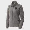 Women's Heather Microfleece Full Zip Jacket Thumbnail