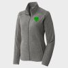 Women's Heather Microfleece Full Zip Jacket Thumbnail