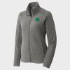 Women's Heather Microfleece Full Zip Jacket Thumbnail