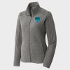 Women's Heather Microfleece Full Zip Jacket Thumbnail