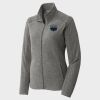 Women's Heather Microfleece Full Zip Jacket Thumbnail