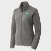 Women's Heather Microfleece Full Zip Jacket Thumbnail