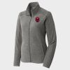 Women's Heather Microfleece Full Zip Jacket Thumbnail