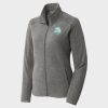Women's Heather Microfleece Full Zip Jacket Thumbnail