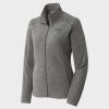 Women's Heather Microfleece Full Zip Jacket Thumbnail