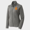 Women's Heather Microfleece Full Zip Jacket Thumbnail