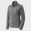 Women's Heather Microfleece Full Zip Jacket Thumbnail