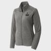Women's Heather Microfleece Full Zip Jacket Thumbnail