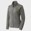 Women's Heather Microfleece Full Zip Jacket Thumbnail