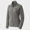Women's Heather Microfleece Full Zip Jacket Thumbnail