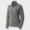 Women's Heather Microfleece Full Zip Jacket Thumbnail