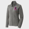 Women's Heather Microfleece Full Zip Jacket Thumbnail