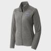 Women's Heather Microfleece Full Zip Jacket Thumbnail