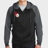 Sport Wick ® Varsity Fleece Full Zip Hooded Jacket Thumbnail