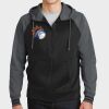 Sport Wick ® Varsity Fleece Full Zip Hooded Jacket Thumbnail