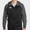Sport Wick ® Varsity Fleece Full Zip Hooded Jacket Thumbnail