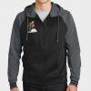 Sport Wick ® Varsity Fleece Full Zip Hooded Jacket Thumbnail