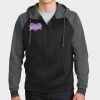 Sport Wick ® Varsity Fleece Full Zip Hooded Jacket Thumbnail