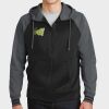 Sport Wick ® Varsity Fleece Full Zip Hooded Jacket Thumbnail