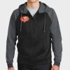 Sport Wick ® Varsity Fleece Full Zip Hooded Jacket Thumbnail