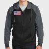 Sport Wick ® Varsity Fleece Full Zip Hooded Jacket Thumbnail