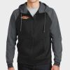 Sport Wick ® Varsity Fleece Full Zip Hooded Jacket Thumbnail