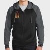 Sport Wick ® Varsity Fleece Full Zip Hooded Jacket Thumbnail