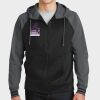 Sport Wick ® Varsity Fleece Full Zip Hooded Jacket Thumbnail