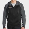 Sport Wick ® Varsity Fleece Full Zip Hooded Jacket Thumbnail