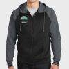 Sport Wick ® Varsity Fleece Full Zip Hooded Jacket Thumbnail