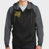 Sport Wick ® Varsity Fleece Full Zip Hooded Jacket Thumbnail