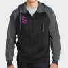 Sport Wick ® Varsity Fleece Full Zip Hooded Jacket Thumbnail