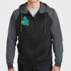 Sport Wick ® Varsity Fleece Full Zip Hooded Jacket Thumbnail