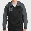 Sport Wick ® Varsity Fleece Full Zip Hooded Jacket Thumbnail