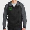Sport Wick ® Varsity Fleece Full Zip Hooded Jacket Thumbnail