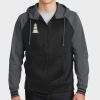 Sport Wick ® Varsity Fleece Full Zip Hooded Jacket Thumbnail