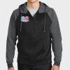 Sport Wick ® Varsity Fleece Full Zip Hooded Jacket Thumbnail