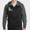 Sport Wick ® Varsity Fleece Full Zip Hooded Jacket Thumbnail