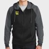 Sport Wick ® Varsity Fleece Full Zip Hooded Jacket Thumbnail