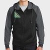 Sport Wick ® Varsity Fleece Full Zip Hooded Jacket Thumbnail