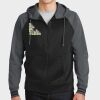 Sport Wick ® Varsity Fleece Full Zip Hooded Jacket Thumbnail