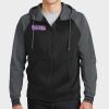 Sport Wick ® Varsity Fleece Full Zip Hooded Jacket Thumbnail