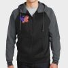 Sport Wick ® Varsity Fleece Full Zip Hooded Jacket Thumbnail