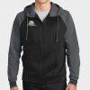 Sport Wick ® Varsity Fleece Full Zip Hooded Jacket Thumbnail